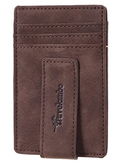 Money Clip Front Pocket Wallet Slim Minimalist Wallet RFID Blocking