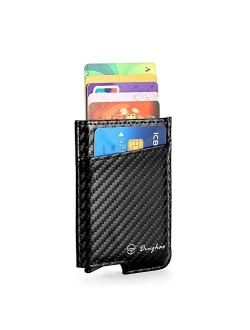 Dinghao RFID Blocking Slim Money Clip Aluminum Wallet Automatic Pop-up Card Case