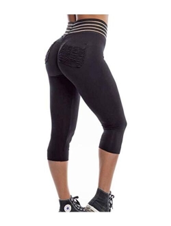 Women Butt Lift Ruched Sport Workout Sexy High Waist Tight Leggings