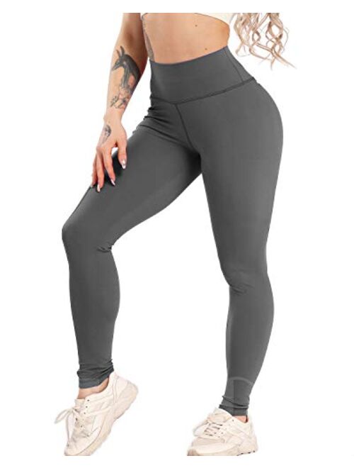 Buy FITTOO Women Butt Lift Ruched Yoga Pants Sport Pants Workout Leggings  Sexy High Waist Trousers Ruched Light Blue X-Large at