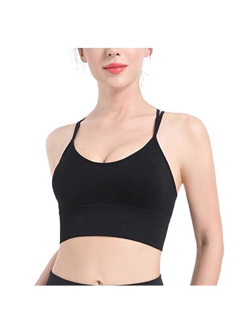 FIZILI Sports Bras for Women Activewear - Ladies Bras for Gym Yoga Running Fitness Workout