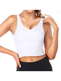 MITALOO Women Sports Bra Camisole Removable Wirefree Padded Bra Yoga Tank Tops Fitness Workout Running Top