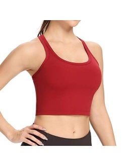 Nanomi Beauty Women Removable Padded Sports Bras Workout Running Yoga Tank Tops