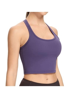 Nanomi Beauty Women Removable Padded Sports Bras Workout Running Yoga Tank Tops