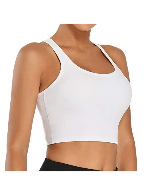 Nanomi Beauty Women Removable Padded Sports Bras Workout Running Yoga Tank Tops