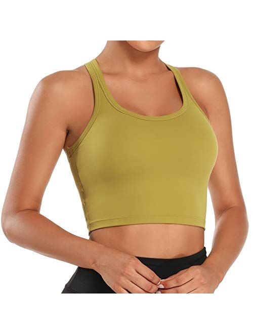 Nanomi Beauty Women Removable Padded Sports Bras Workout Running Yoga Tank Tops