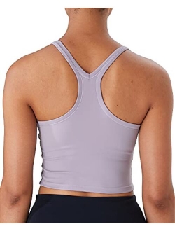 Lavento Women's Longline Sports Bra Yoga Racerback Crop Top with Built in Bra