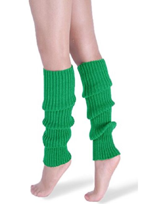 daisysboutique Retro Unisex Adult Junior Ribbed Knitted Leg Warmers