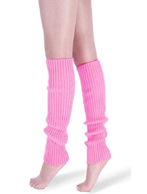 daisysboutique Retro Unisex Adult Junior Ribbed Knitted Leg Warmers