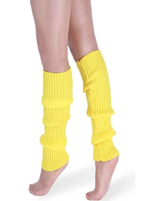 daisysboutique Retro Unisex Adult Junior Ribbed Knitted Leg Warmers