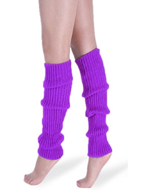 daisysboutique Retro Unisex Adult Junior Ribbed Knitted Leg Warmers