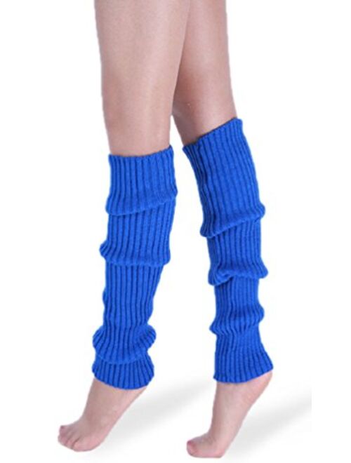 daisysboutique Retro Unisex Adult Junior Ribbed Knitted Leg Warmers