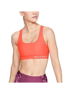 Women's HeatGear Mid Impact Crossback Sports Bra