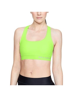 Women's HeatGear Mid Impact Crossback Sports Bra