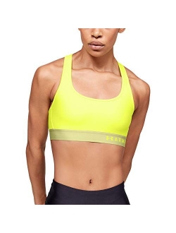 Women's HeatGear Mid Impact Crossback Sports Bra