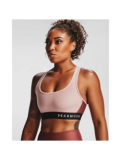 Women's HeatGear Mid Impact Crossback Sports Bra