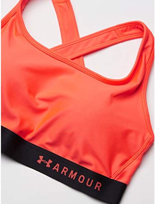 Under Armour Women's HeatGear Mid Impact Crossback Sports Bra