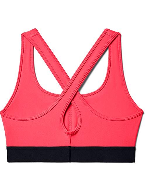 Under Armour Women's HeatGear Mid Impact Crossback Sports Bra