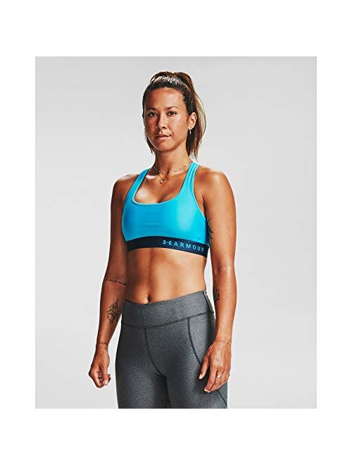 Under Armour Women's HeatGear Mid Impact Crossback Sports Bra