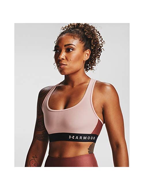 Under Armour Women's HeatGear Mid Impact Crossback Sports Bra