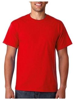 G2300 Adult Ultra Cotton Solid Short Sleeve Crew Neck T-Shirt with Pocket