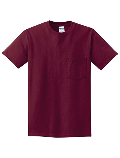 Gildan G2300 Adult Ultra Cotton Solid Short Sleeve Crew Neck T-Shirt with Pocket