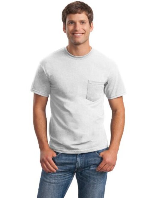 Gildan G2300 Adult Ultra Cotton Solid Short Sleeve Crew Neck T-Shirt with Pocket