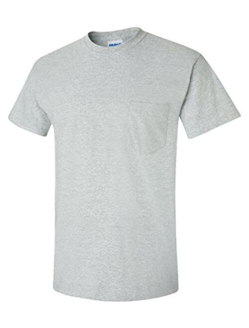 Gildan G2300 Adult Ultra Cotton Solid Short Sleeve Crew Neck T-Shirt with Pocket