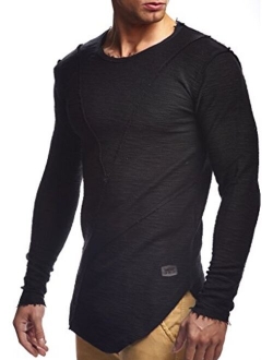 Men's Oversized Long Sleeve T-Shirt Sweatshirt LN6323