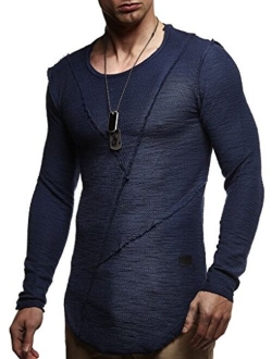 Men's Oversized Long Sleeve T-Shirt Sweatshirt LN6323