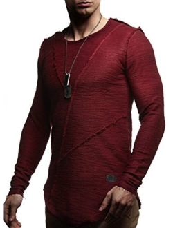 Men's Oversized Long Sleeve T-Shirt Sweatshirt LN6323