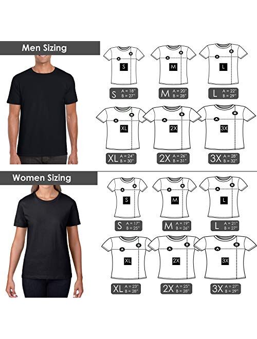 Texas Tees, Couples Shirts, Short Sleeve Crew Neck Matching Shirts for Couples,