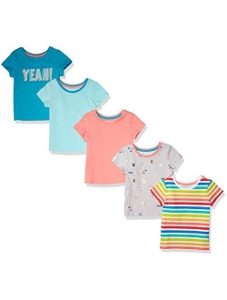 Girls' 5-Pack Fashion T-Shirts