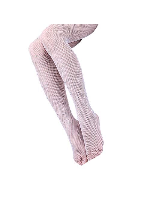 Anlaey Fishnet Tights Leggings Rhinestone Fishnets Pantyhose Fish Nets Stockings Women