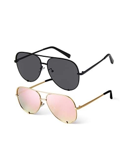 SORVINO Aviator Sunglasses for Women Classic Oversized Sun Glasses UV400 Protection