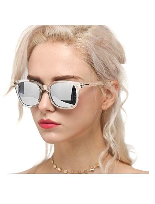 Myiaur Fashion Sunglasses for Women Polarized Driving Anti Glare 100% UV Protection Stylish Design