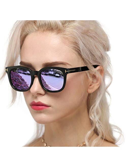 Myiaur Fashion Sunglasses for Women Polarized Driving Anti Glare 100% UV Protection Stylish Design