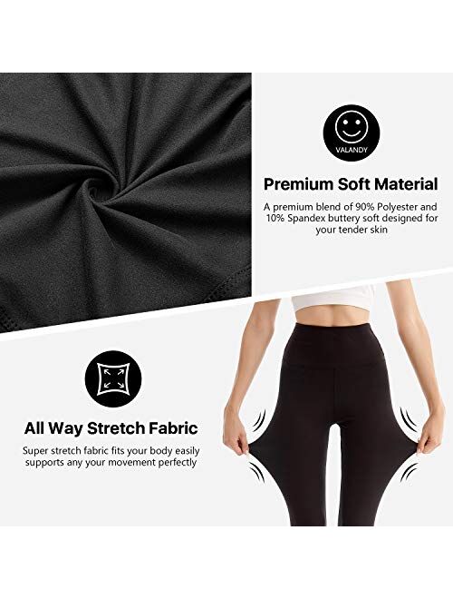 SINOPHANT High Waisted Leggings for Women Elastic Opaque Tummy Control Gym Yoga Pants