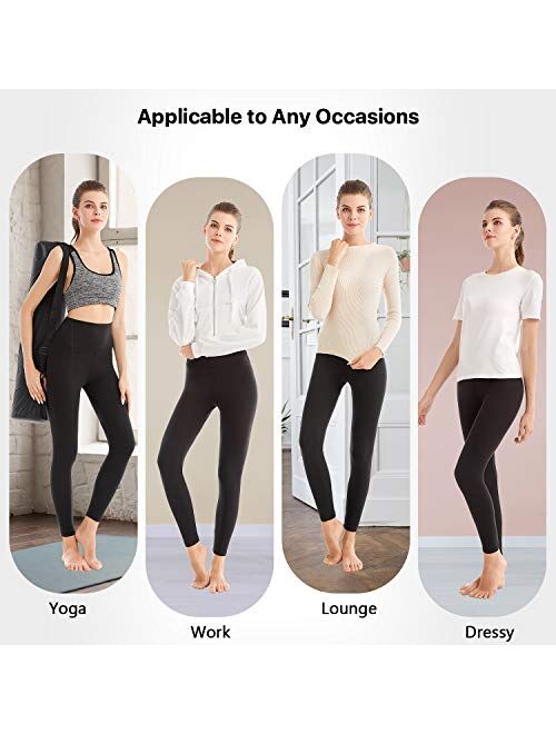 SINOPHANT High Waisted Leggings for Women Elastic Opaque Tummy Control Gym Yoga Pants