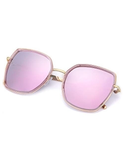 FIMILU Classic Oversized Sunglasses for Women Polarized 100% UV400 Protection Lenses Ladies Fashion Retro HD Sun Glasses