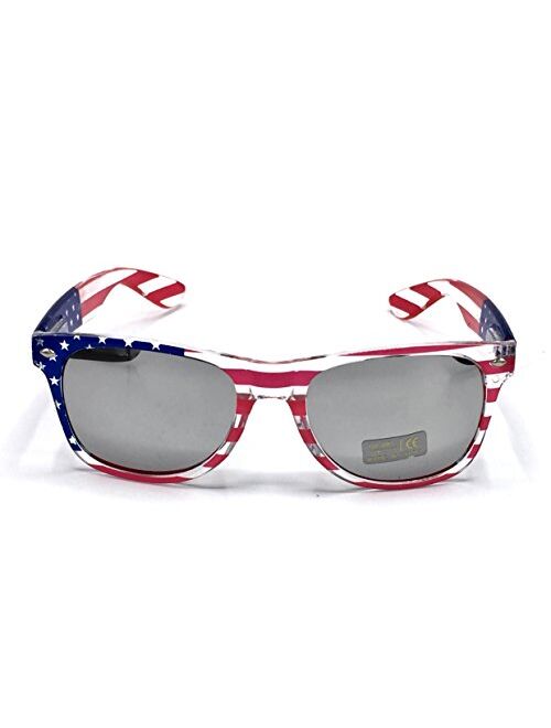 Goson American Flag Mirror Novelty Decorative Sunglasses