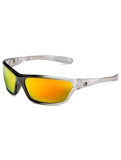 Polarized Wrap Around Sport Sunglasses