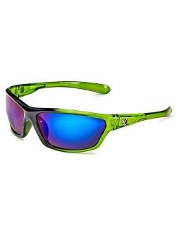 Polarized Wrap Around Sport Sunglasses