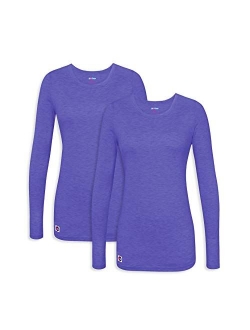 Sivvan 2 Pack Women's Comfort Long Sleeve T-Shirt/Underscrub Tee