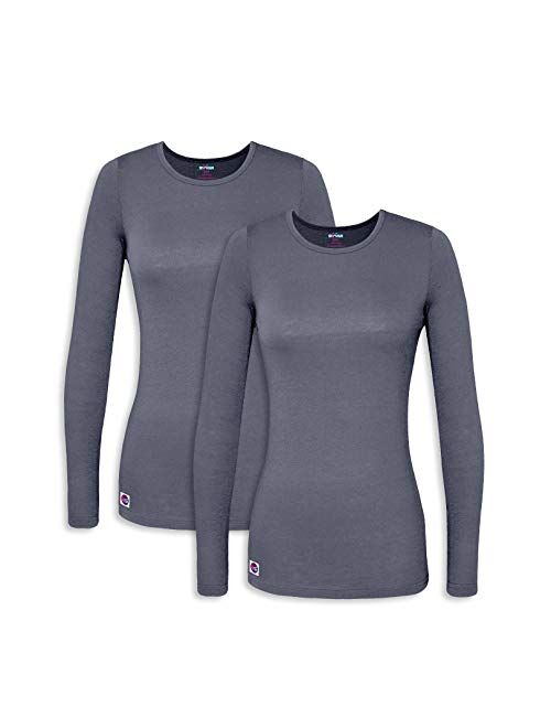 Sivvan 2 Pack Women's Comfort Long Sleeve T-Shirt/Underscrub Tee