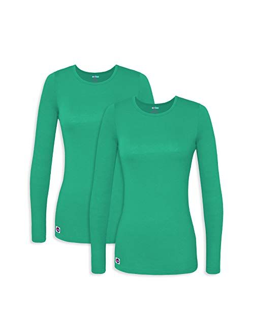 Sivvan 2 Pack Women's Comfort Long Sleeve T-Shirt/Underscrub Tee