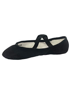 Danzcue Adult Split Sole Canvas Ballet Slipper