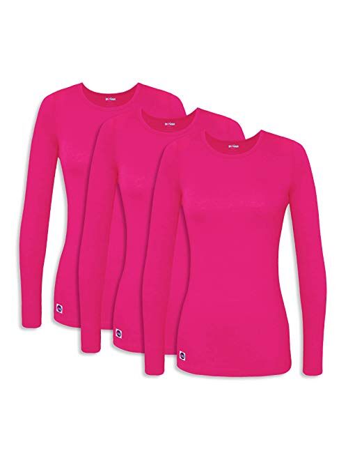 Sivvan 3 Pack Women's Comfort Long Sleeve T-Shirt/Underscrub Tee