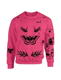 Allntrends Adult Sweatshirt Harry Tattoos Cool Top Trendy Gift Cute