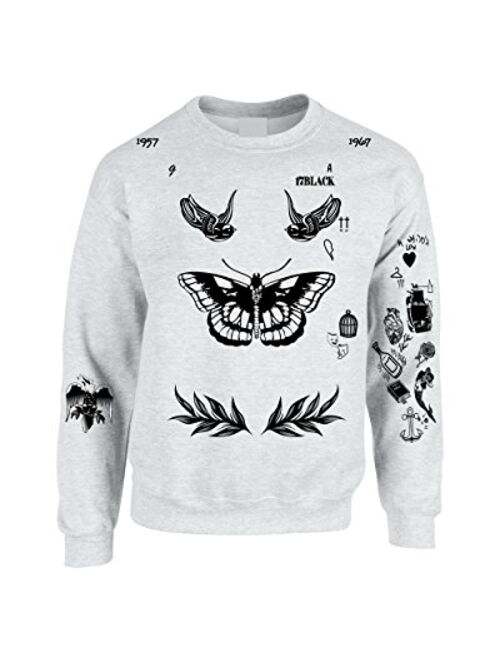 Allntrends Adult Sweatshirt Harry Tattoos Cool Top Trendy Gift Cute